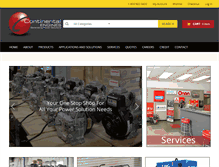 Tablet Screenshot of continentalengines.com